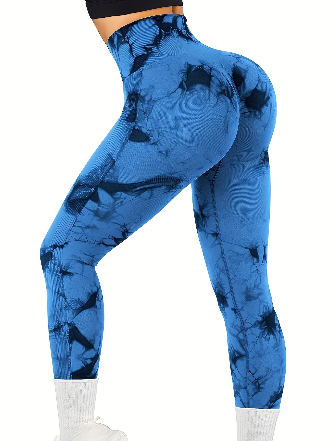 Tie Dye Seamless Leggings High Waist Yoga Pants Women's Activewear