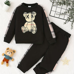 Baby Boy's Cartoon Outfit Long Sleeve Top & Pants Set