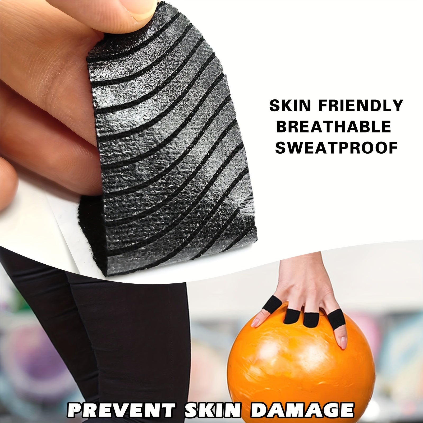 10pcs Bowling Tape Protective Thumb Grip Flexible Exercise Accessories