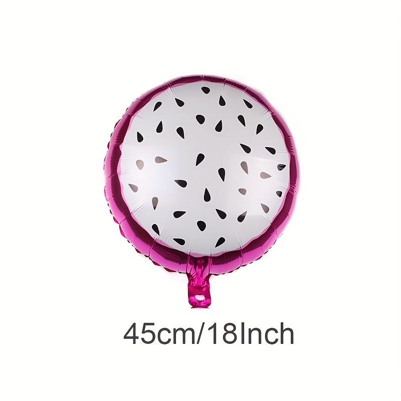 24pcs Fruit Party Decoration Balloons 18 inch Aluminum Foil Balloons