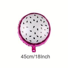 24pcs Fruit Party Decoration Balloons 18 inch Aluminum Foil Balloons