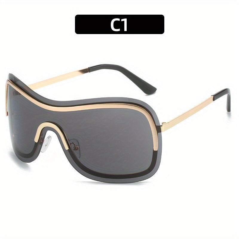 Y2K Gradient Lens Metal Frame Sunglasses UV400