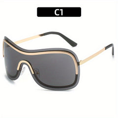 Y2K Gradient Lens Metal Frame Sunglasses UV400