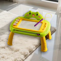Kids Erasable Drawing Board with Storage Pink & Green