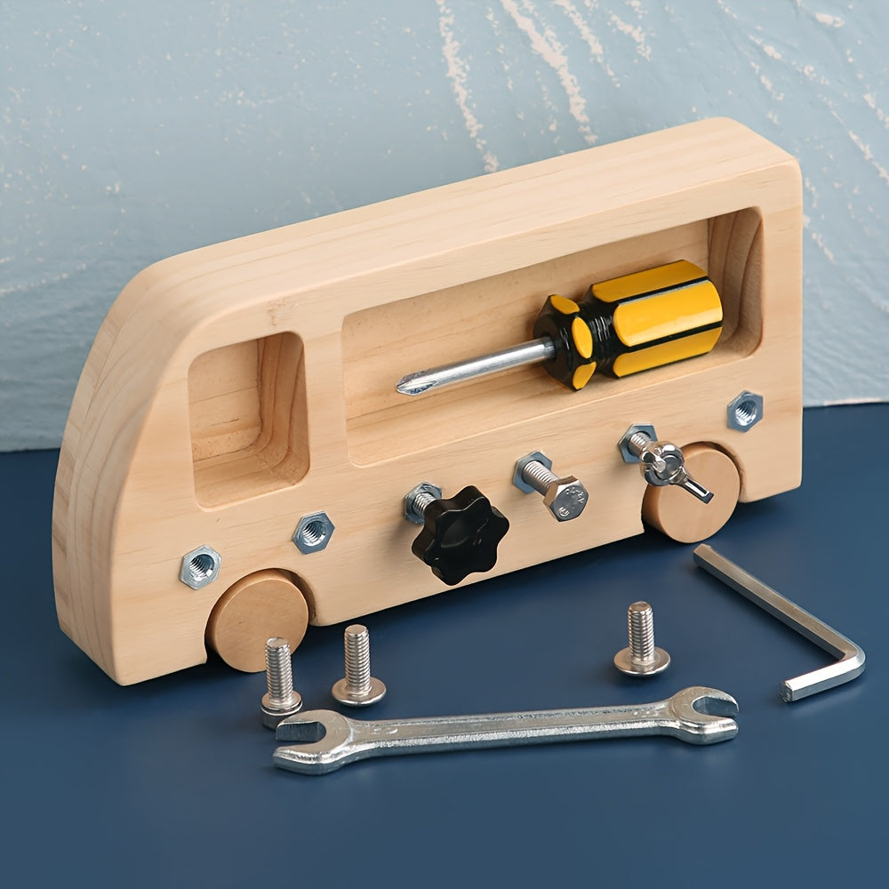 Busy Bees Wooden Screwdriver Toy Set for Kids