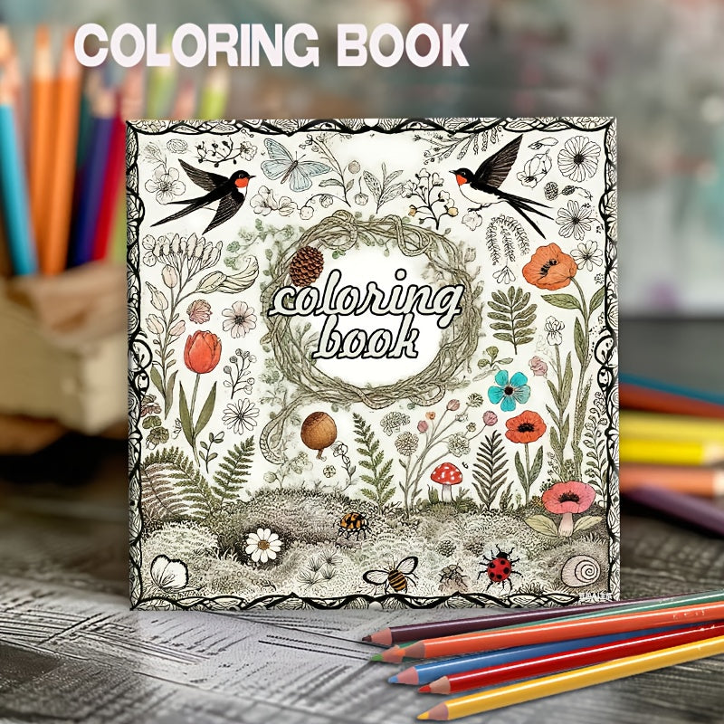 Adult Coloring Book Patterns and Quotes Thickened Designs