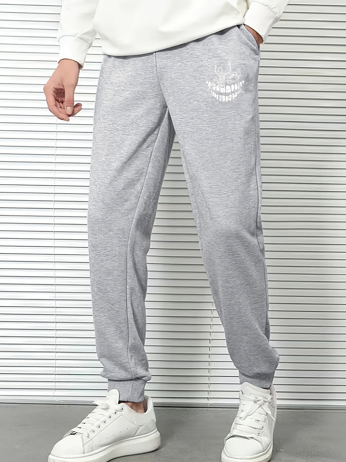 Men's Graphic Print Jogger Pants Loose Casual Sweatpants