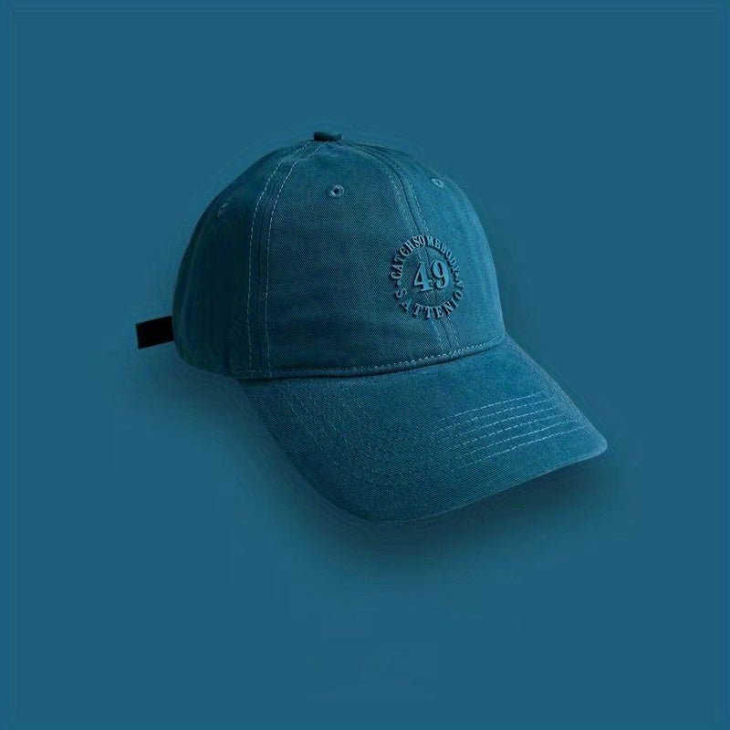 Solid Patch Baseball Cap Sunscreen Dad Hats Casual Dad Hats