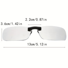 Polarized Clip On Driving Sunglasses UV400 Lens Night Vision Men
