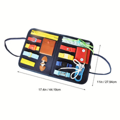 Busy Board Felt Toy Educational Learning Sensory Recognise Time Toy