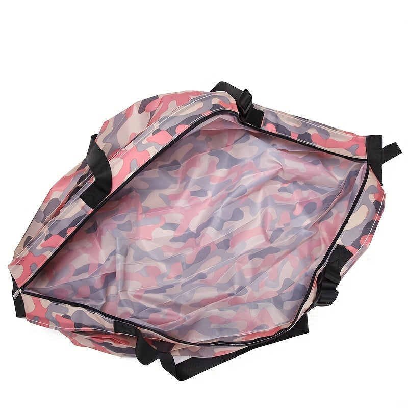 Foldable Camo Luggage Handbag Lightweight Large Capacity