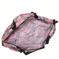 Foldable Camo Luggage Handbag Lightweight Large Capacity