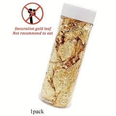 Golden Foil Cake Decoration Shards - Ice Cream Mousse Pastry Paper