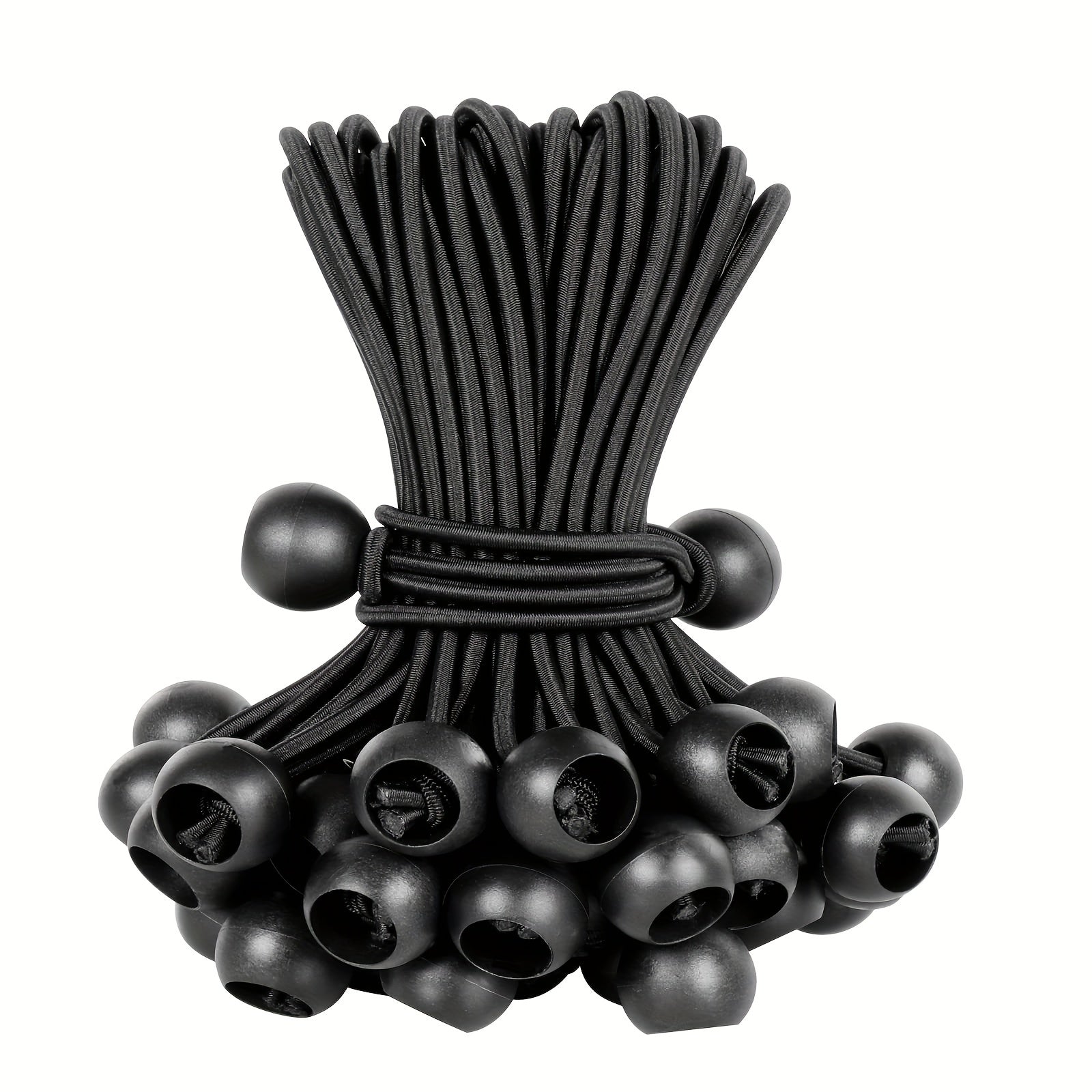 30pcs Ball Bungee Cords 15 24 Cm Canopy Tarp Tie Down Camping Shelter Cargo