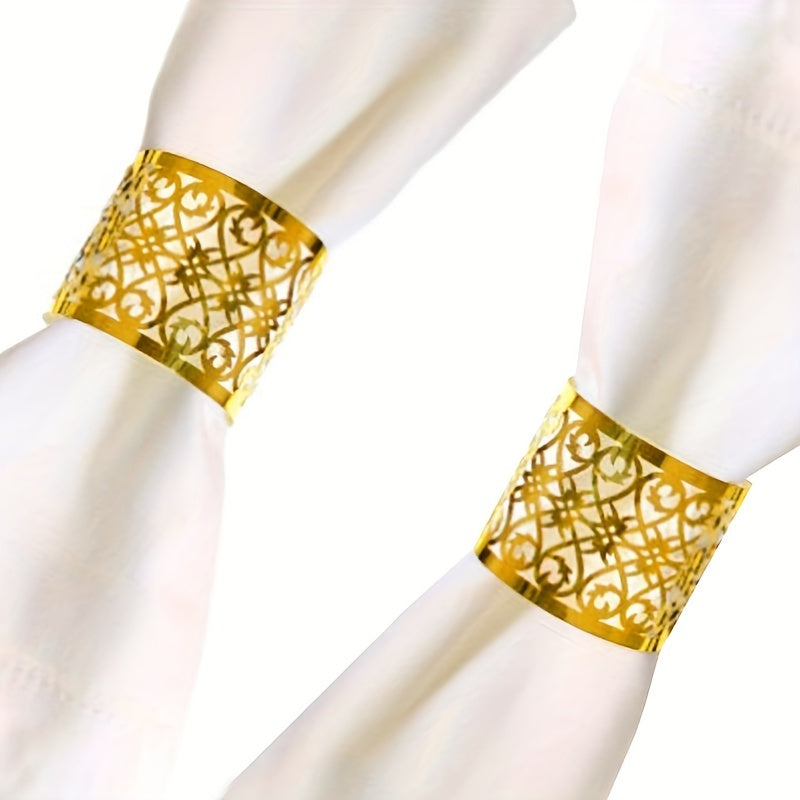 10pcs Rose Butterfly Napkin Rings for Wedding Party Home Decor