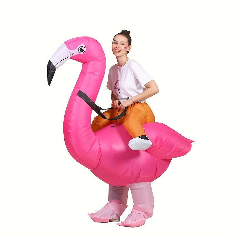 Christmas Flamingo Inflatable Costume Spoof Makeup Props Funny