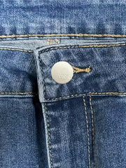  Women's Washed Ripped Stretch Jeans