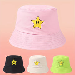 Cartoon Print Bucket Hat Sunscreen Beach Hats For Women & Men