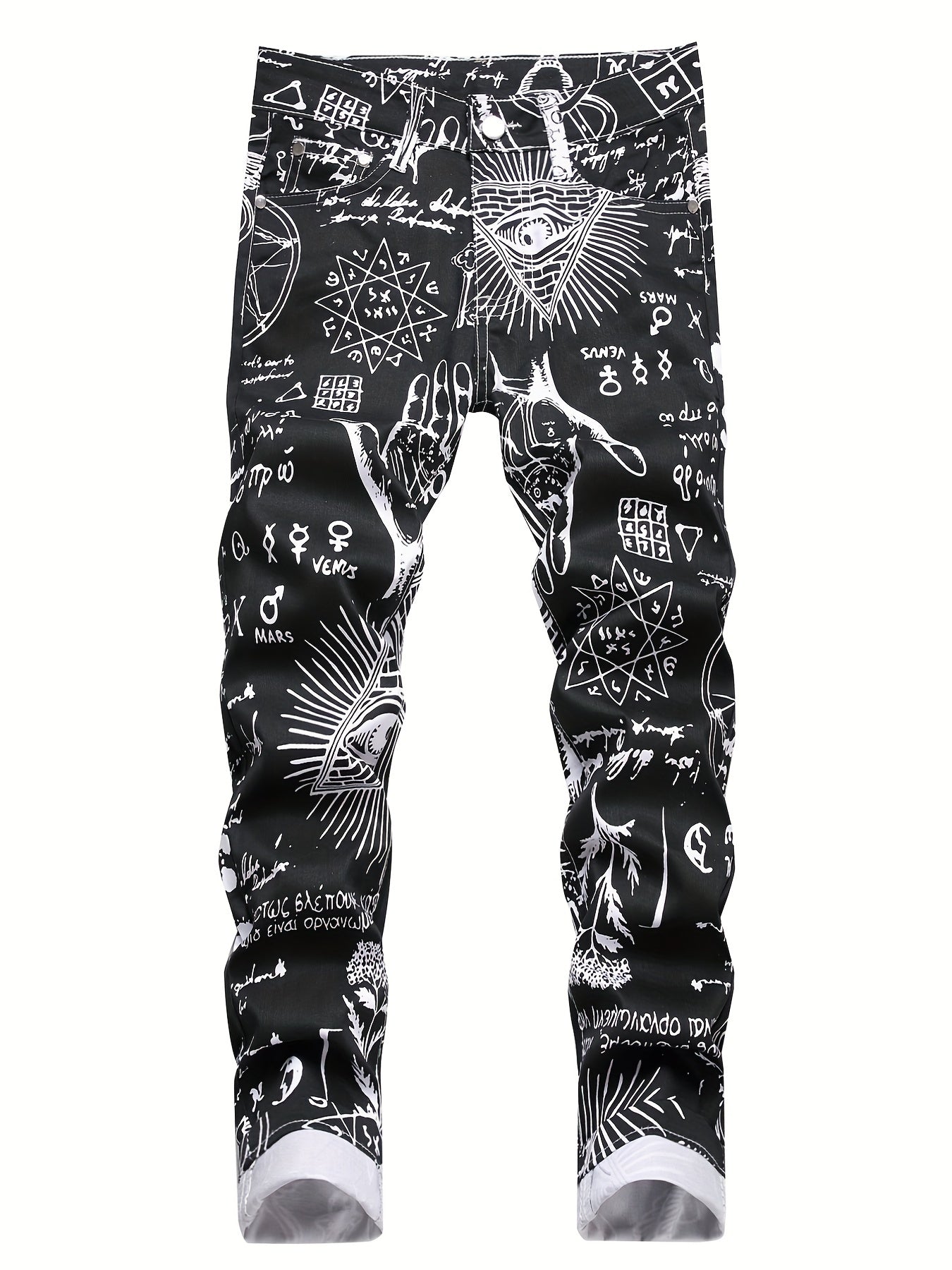 Children's Wild Style Active Long Pants Colorful Graphic Jeans Summer Kids