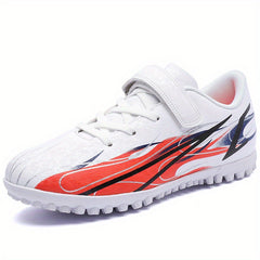 Youth Turf Soccer Shoes Hook And Loop Fastener Safe For Ankle All Season