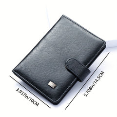 Vintage Solid Coin Purse Bifold Clutch Wallet Credit Card Case