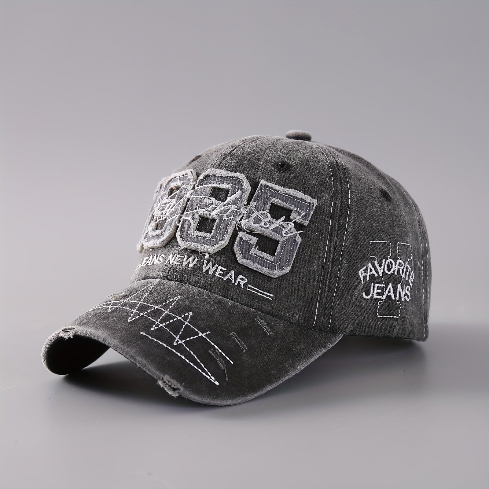 Adjustable Brim Embroidery Baseball Cap for Outdoor Sport