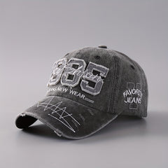 Adjustable Brim Embroidery Baseball Cap for Outdoor Sport