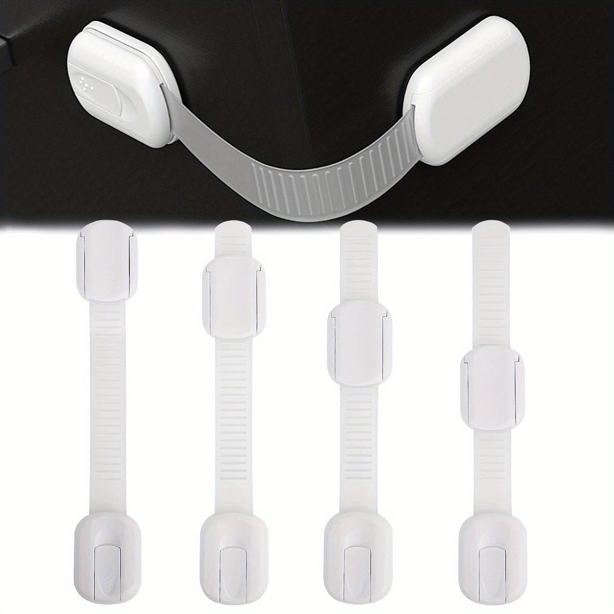 Baby Locks Adhesive Straps Child Safety Cabinet Proofing
