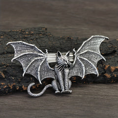 Vintage Witch Pagan Hairpin Dragon Crescent Moon Hairpin Magic Occult Hair Stick