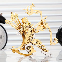 MOKR King Cat 3D Metal Jigsaw Puzzle DIY Decoration Gift