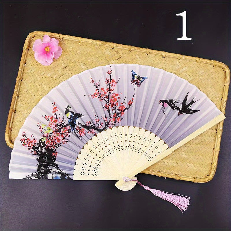 Bamboo Folding Fan Chinese Style Small Fan Student Gift