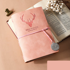 Deer Head Print A6 Hand Account Book