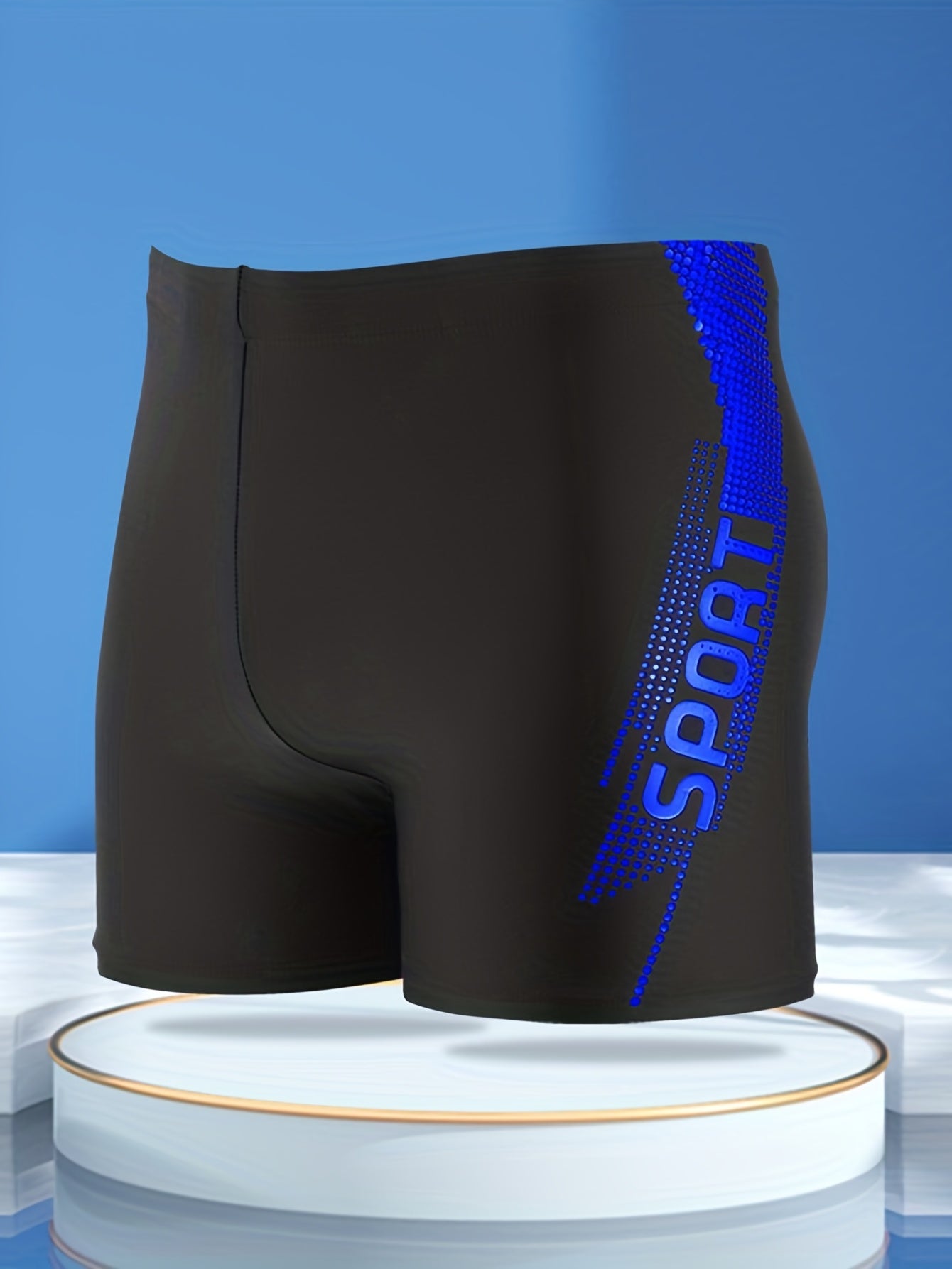 Quick Drying Drawstring Men's Swim Trunks - Summer Beach Pool Shorts