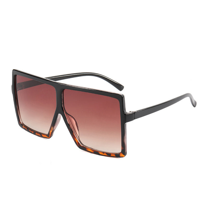 Flat Frame Oversized Sunglasses for Women