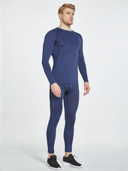Men's Compression Shirt Long Sleeve Base Layer Top for Workouts