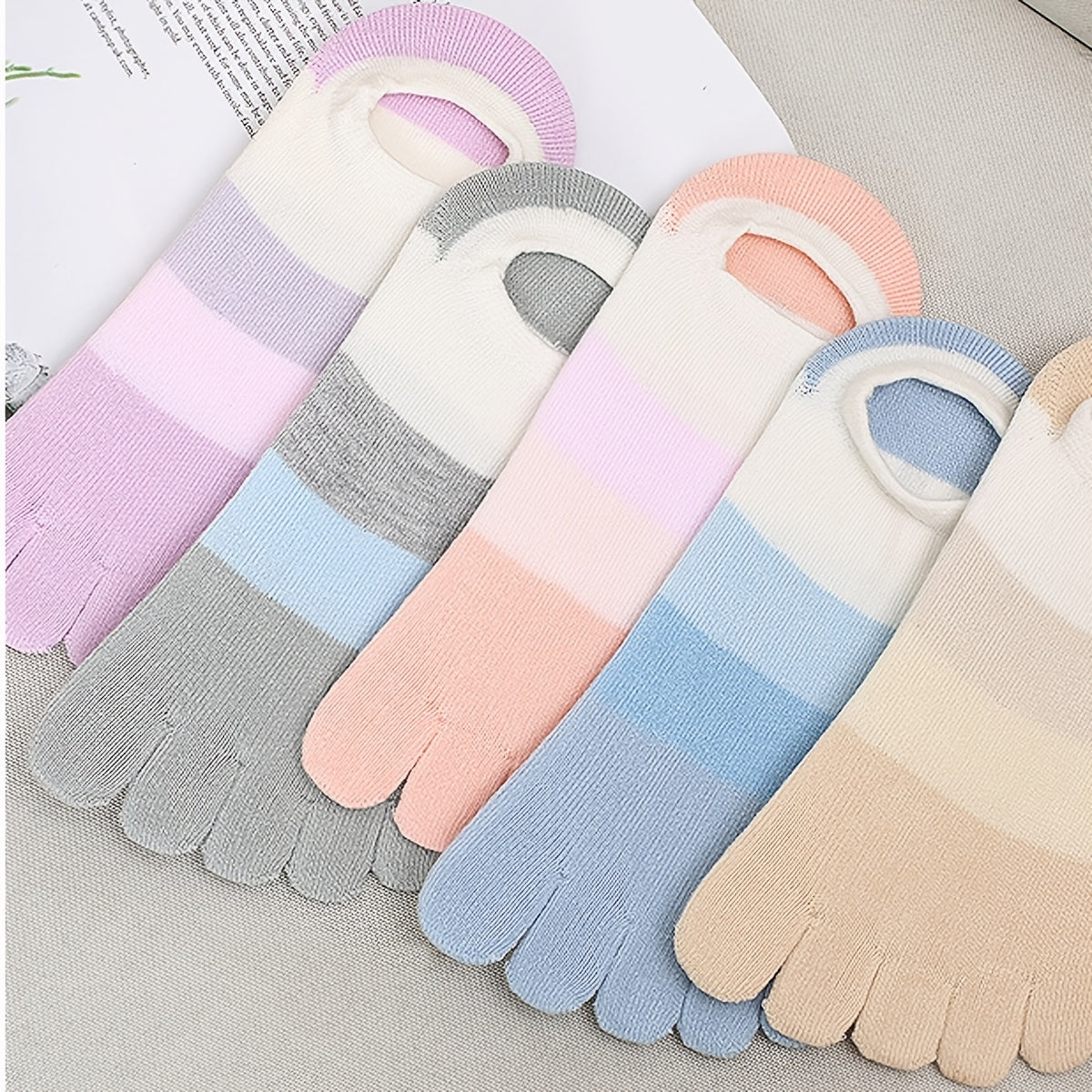 Colorblock Cotton Ankle Socks Women's Stocking