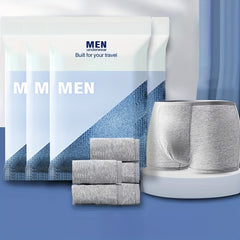 5 Pcs Men's Disposable Travel Underwear Breathable Cotton Comfort