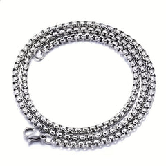 Men's Titanium Steel Necklace Hip hop Pendant with Chain