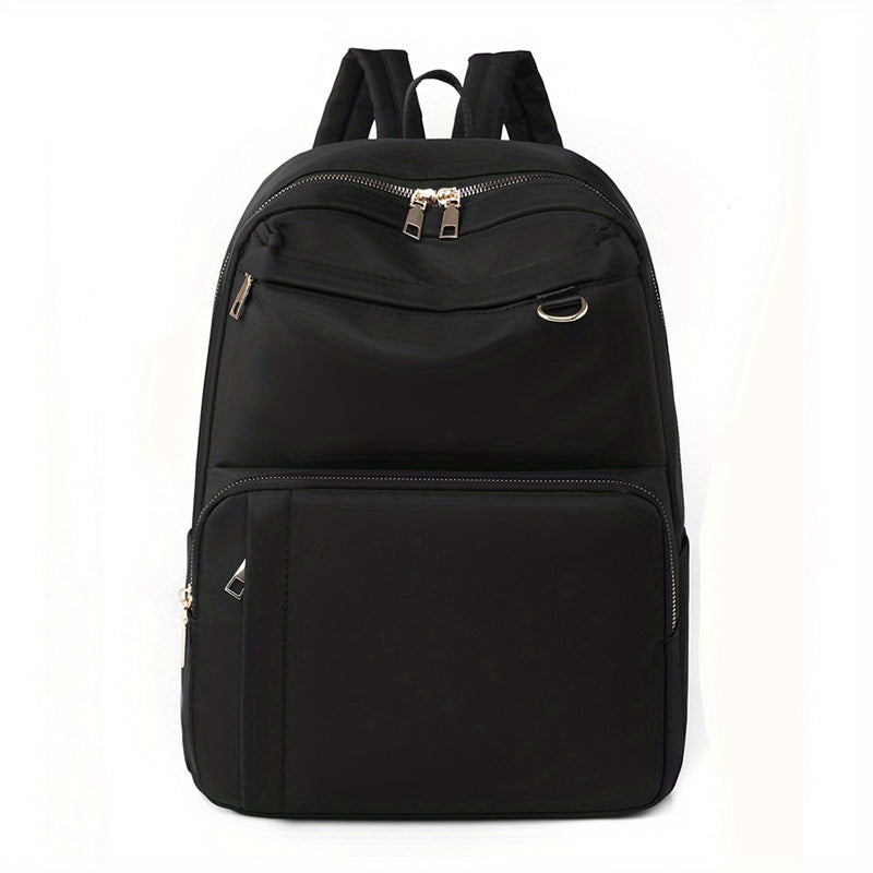 Preppy Style Nylon Laptop Backpack for Travel & Work