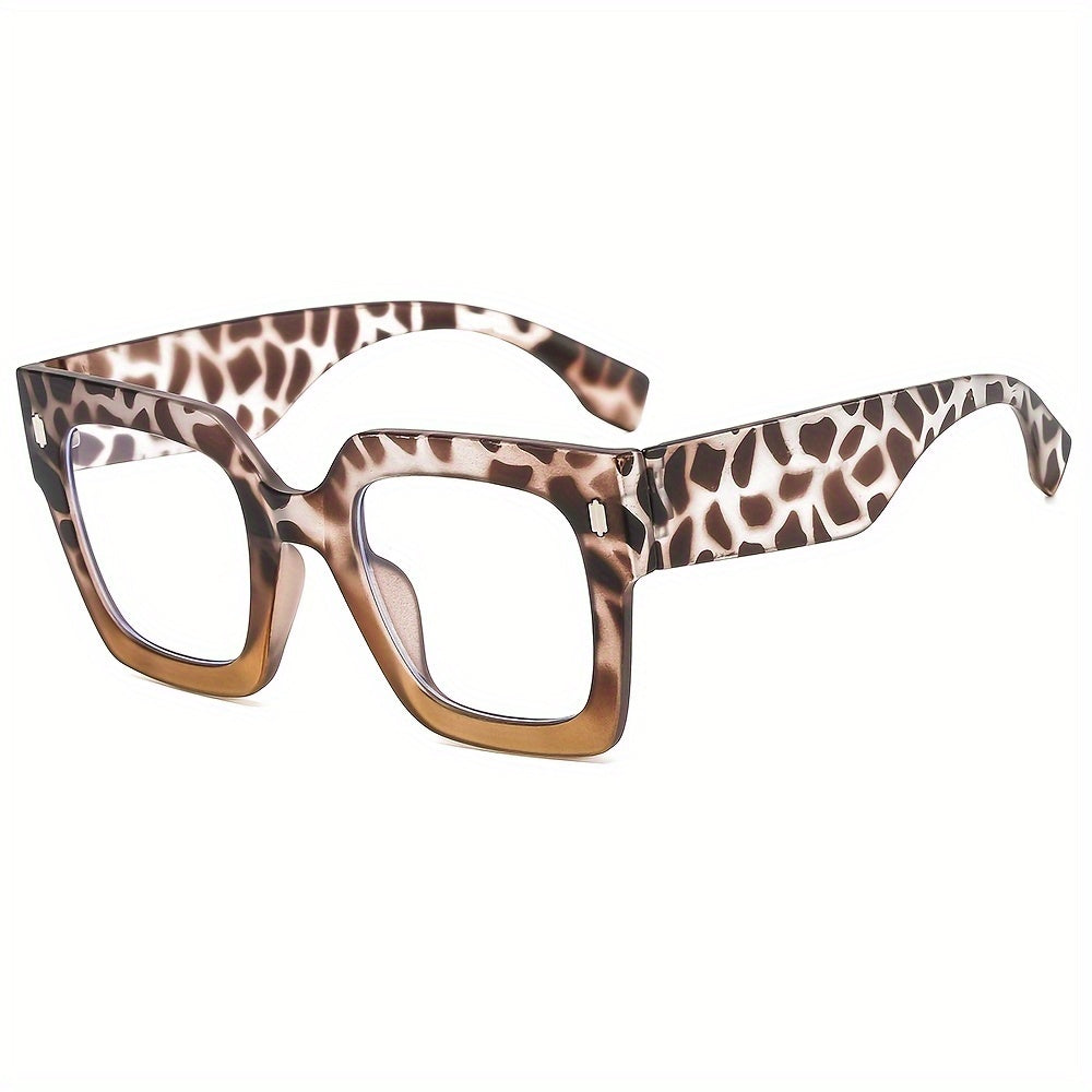 Square Clear Lens Glasses For Women Men Block Anti Light Glasses
