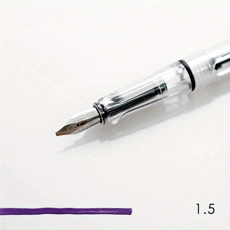 6 Transparent Fountain Pens for Art Gothic Lettering
