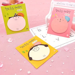 3pcs Cartoon Sticky Notes For Students & Office Workers