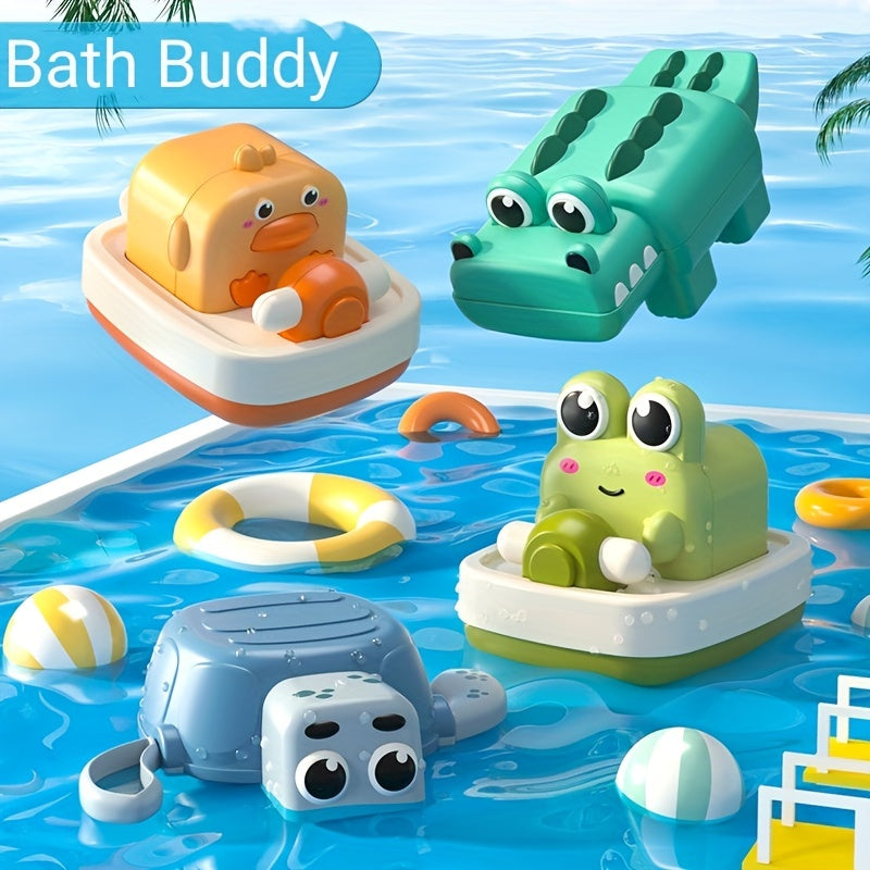 Cute Wind-up Turtle & Duck Bath Toys - Ideal Gift for Toddlers