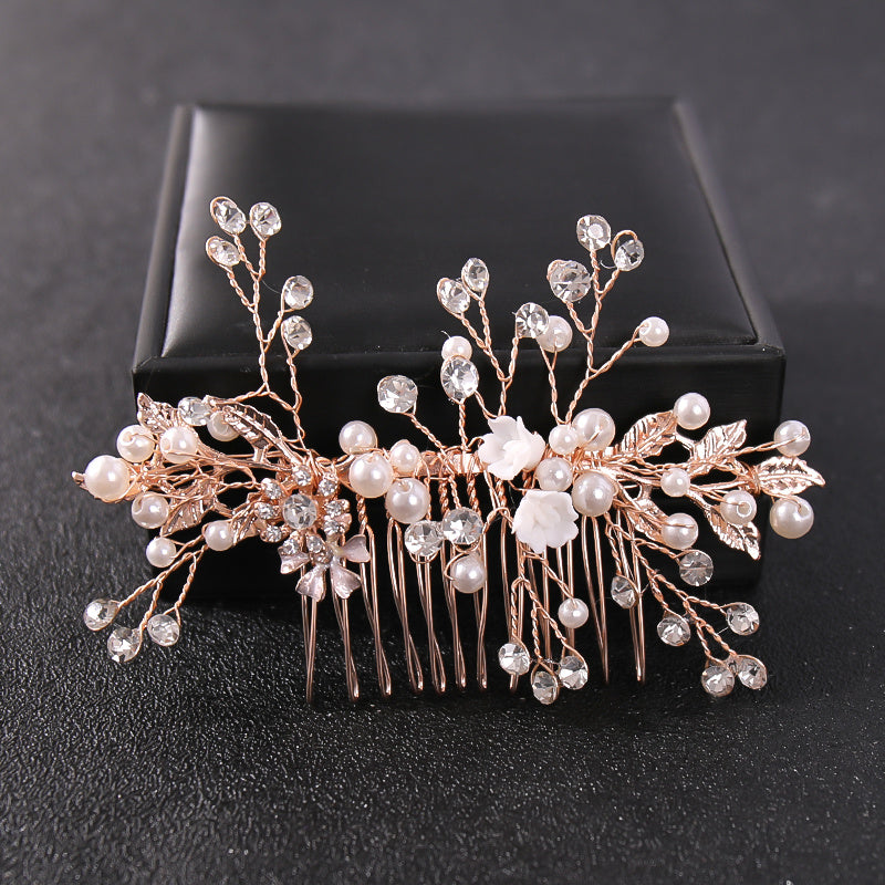 Crystal & Pearl Bridal Comb