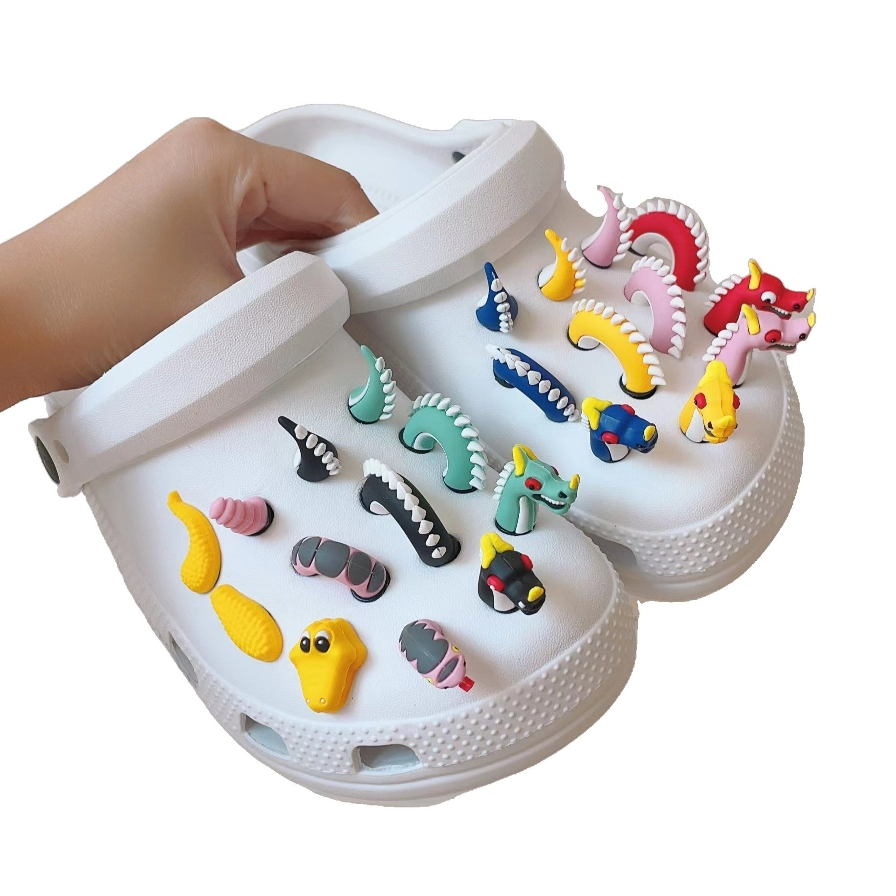 3D Dragon Charms Set for Crocs Shoes - Boys Children Decoration