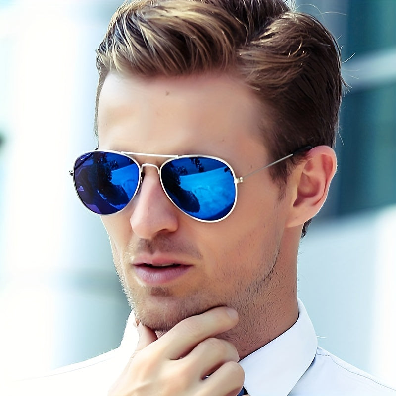 Vintage Alloy Sunglasses Gradient UV Protection
