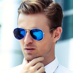 Vintage Alloy Sunglasses Gradient UV Protection