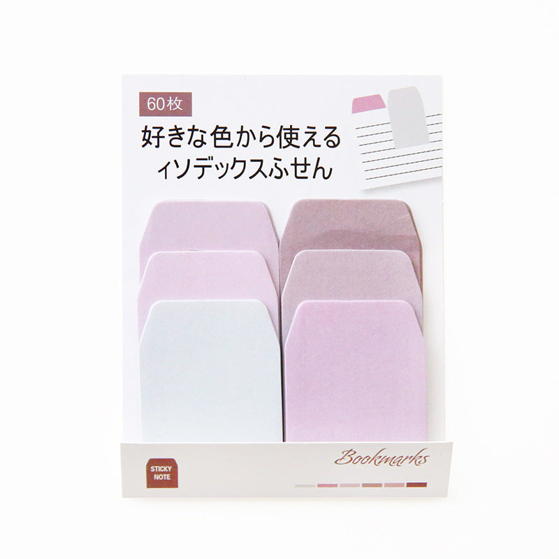 60pcs Gradual Change Sticky Notes for Students, 3.9x3.1In, Message Sticky Notes