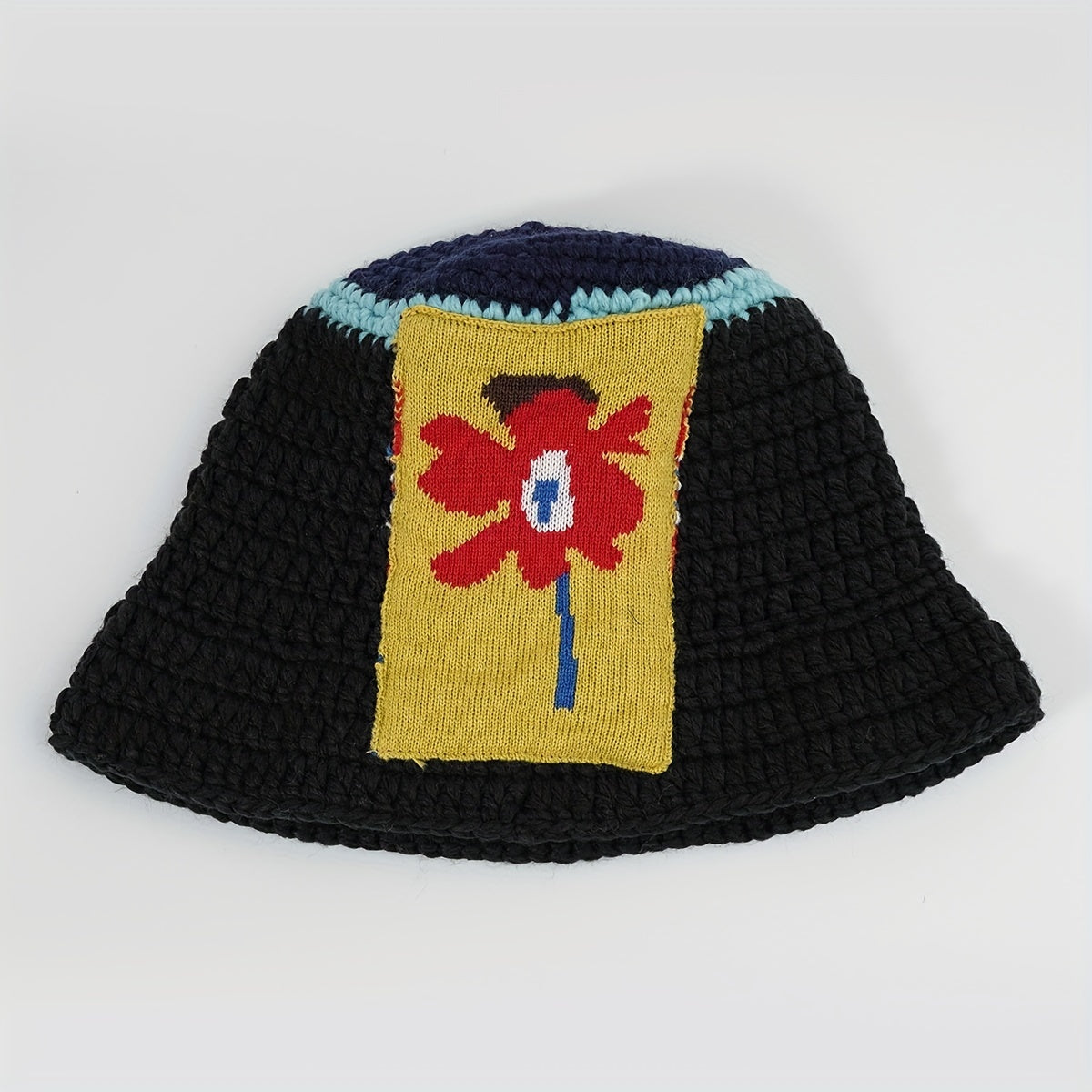 Kpop Beanie Vintage Knitted Warm Bucket Hat Cloche Hat Elastic Knit Hats