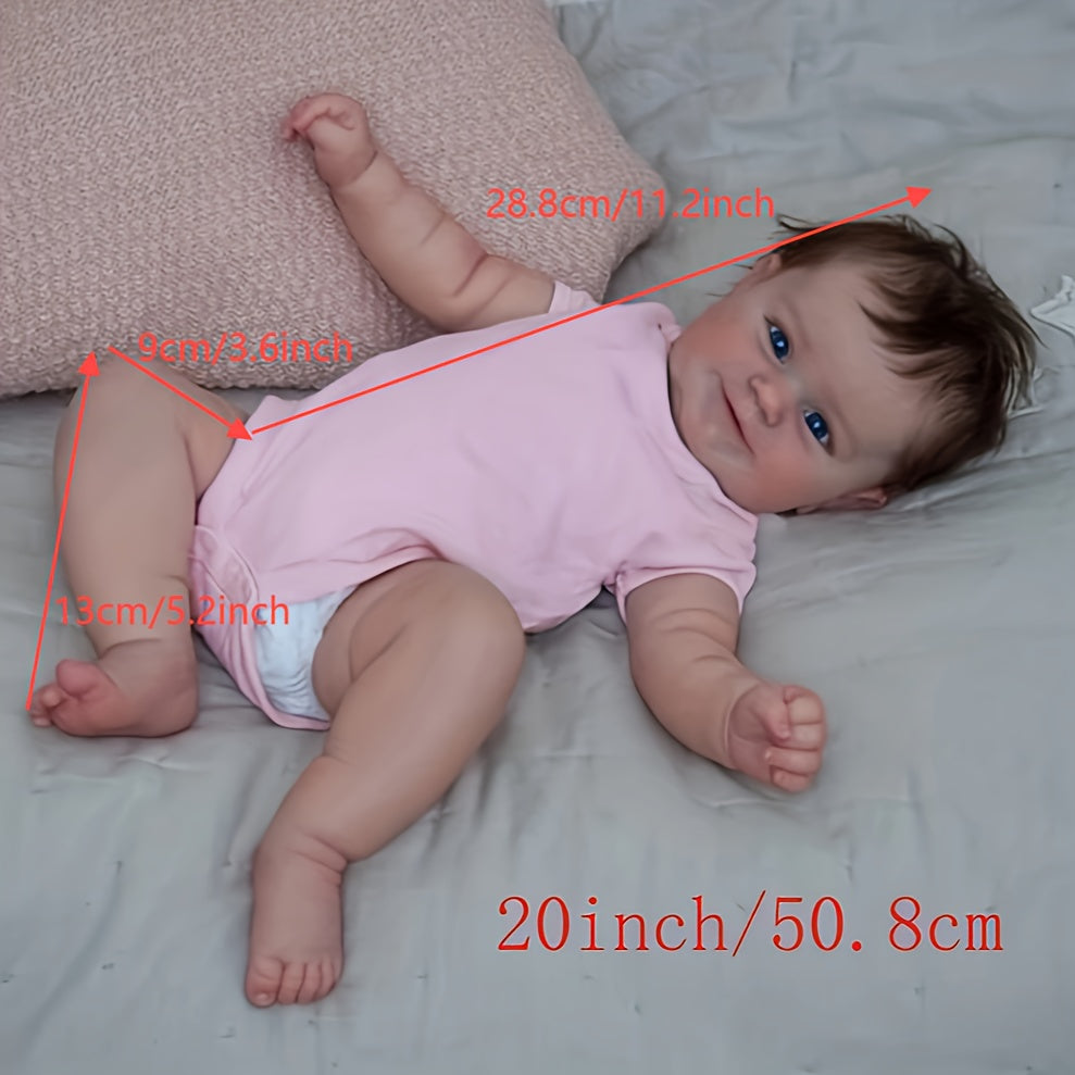 50 8 Cm 20 Inch Lifelike Newborn Baby Doll Realistic Veins Reborn Baby Gift